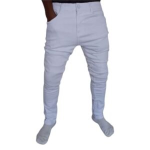 Pantalon Jeans Homme Blanc