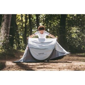 QUECHUA by decathlon Tente De Camping 2 SECONDS 2 Places - Fresh & Black