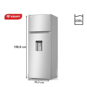 SMART TECHNOLOGY Réfrigérateur 2 Battants- STR-300WH - 230L - Gris - 12 Mois De Garantie