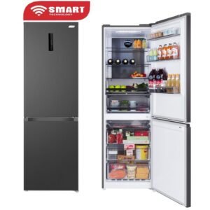 SMART TECHNOLOGY REFRIGERATEUR COMBINE SMART 402L (STCB-997M)- Inox - Garantie 12 Mois