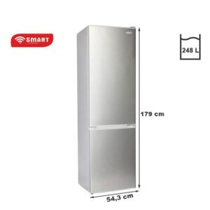 SMART TECHNOLOGY Réfrigérateur Combiné - STCB-358H- 276L - Argent - 12 Mois De Garantie