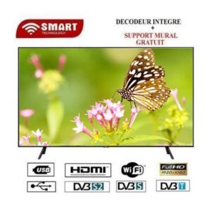 SMART TECHNOLOGY Smart TV LED - 32 Pouces-sans Wifi - Noir