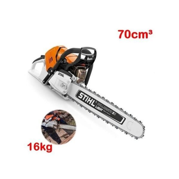 STIHL Tronçonneuse Professionnelle 70cm³ - Poids 16kg