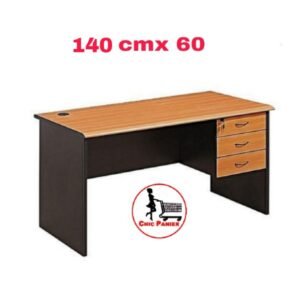 Table De Bureau Et Poste De Travail - 3 Tiroirs 140 Cm