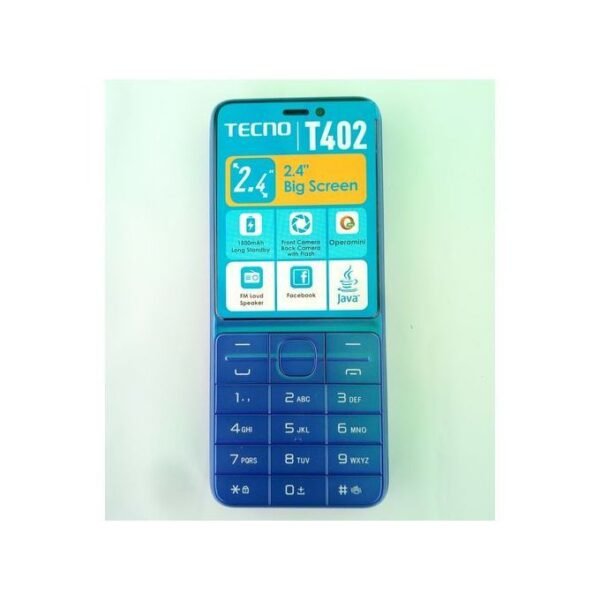 Tecno T402 - 3 Puces - Radio FM - Camera -1500 Mah - Bleu