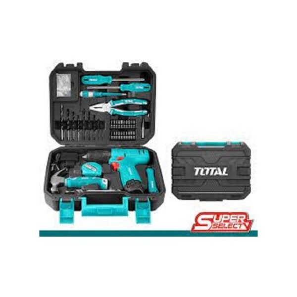 TOTAL Malette à Outils De 81 Pcs