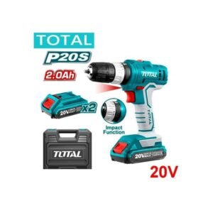 TOTAL Perceuse Sans Fil 20 V + 2 Batteries